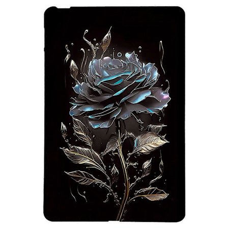 TPU-skyddsfodral med tryck, ultratunt surfplatteskydd för Amazon Kindle Paperwhite (2024) (Ros Svart)