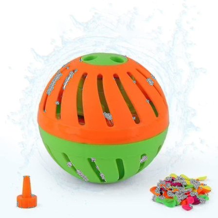Splash Ball Timer Bomb med 50 Ballonger, Utendørs Spøkeleke, Vannballonger, Festartikler Favoriserer for Barn Voksne (Ball)