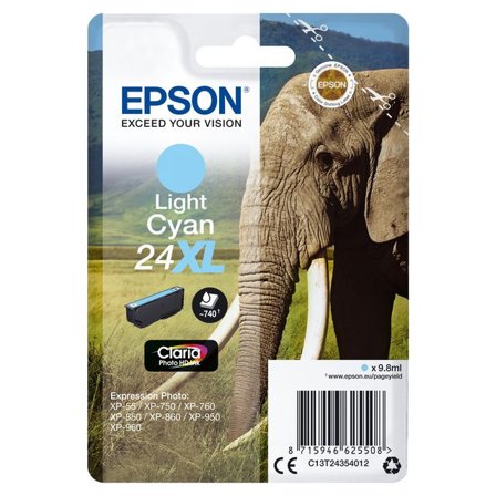 EPSON Bläckpatron C13T24354012 ljus Cyan - Lyreco - Toner och bläck - Bläckpatroner - Bläckpatroner Epson