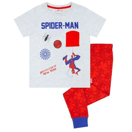 Spider-Man Pyjamas för pojkar 4-5 år Grå/Röd