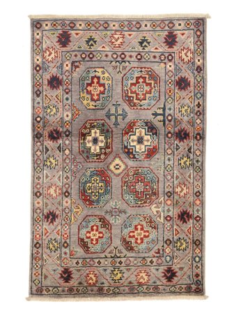 Medalionowy Mały Kazak Dywan 77X122 Wełna