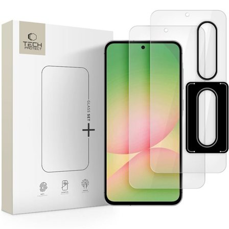Tech-Protect Glass Set + herdet glass for Samsung Galaxy A36 / A56 5G - gjennomsiktig