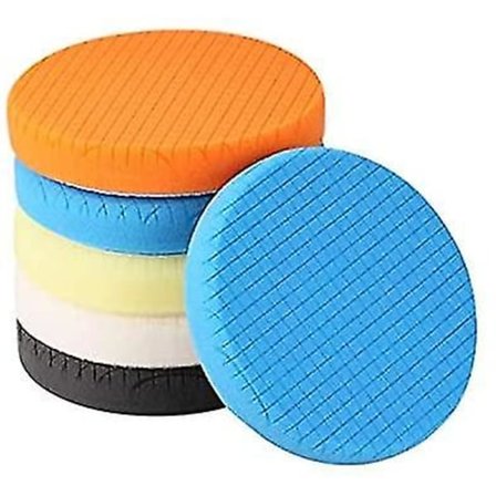 Poleringspude, 5 stk. 150 mm/6 tommer poleringssvamp poleringssæt til bilpoleringsmaskine bufferpude/til Ro/da dual action poleringsmaskine polering