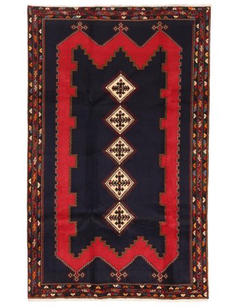 Afshar/Sirjan Teppich Handgeknüpft 182X291 Schwarz/Dunkelrot Persien/Iran