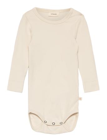 Nbngayo Ls Slim Body Lil Noos Bodies Long-sleeved Cream Lil'Atelier