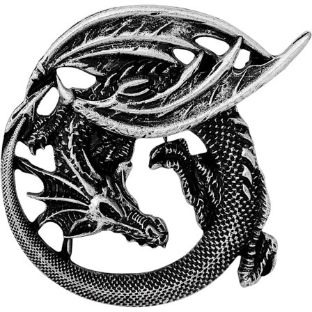 Animal Vintage Sjal Halsduk Kappa Kvinnor Norse Kläder Fästelement Brosch Vintage Celtic Pin Spänne