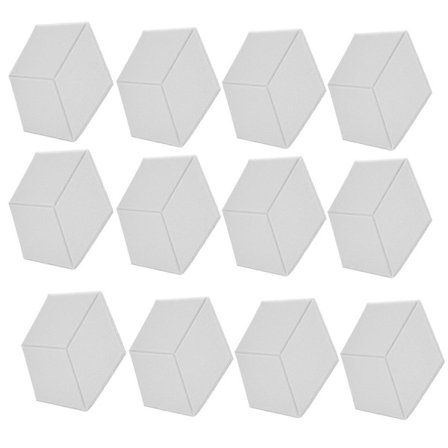 12 PAKKE Akustisk Skum, Selvklæbende Lydisolerende Paneler, til Lydisolering & Akustisk Behandling