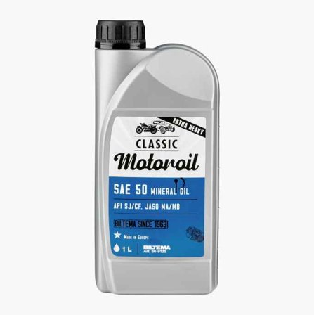 Biltema - Mineralolje til veteranbiler SAE 50 1 liter