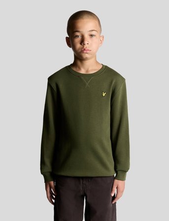 Lyle & Scott Crew Neck Sweatshirt - Khaki green - 164-170