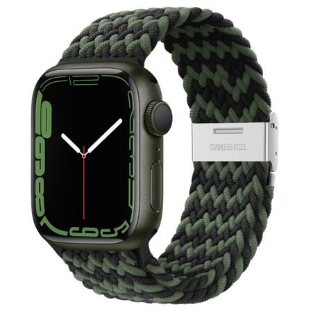 Lämplig apple watch band W korn - svart och grönt#38/40/41mm