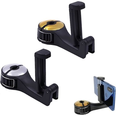 Bil Bagsæde Kroge Bilsæde Krog Plastik Bilsæde Ryglæn Krog Mobiltelefonholder Til Håndtasker Hængende, Mobiltelefon, Punge, Små Ting 2 stk