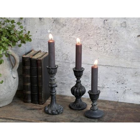Chic Antique - Ljusstake H17/Ø7 cm antik svart black