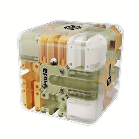 3D Maze Cube Puzzle Toy, Suitable for Children Ages 3+, Educational Training
