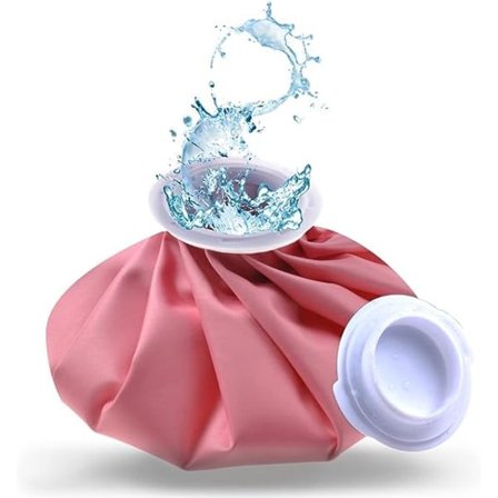 IC Ispose, 9 tommers gjenbrukbare isposer, varmtvannspose for smertelindring, varm-kald terapi, rosa kald kompress