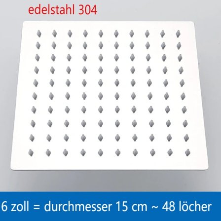 Supererbjudande till lågt pris! Duschhuvud regndusch duschbadkar armatur, 6 tum / 8 tum - Glad