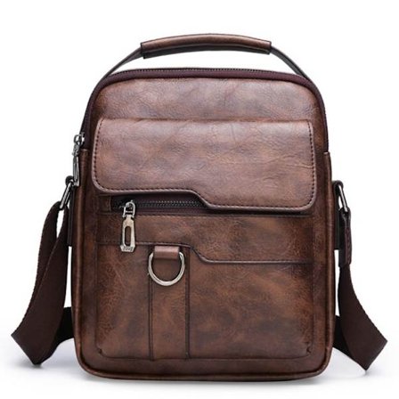 Skuldertaske Messenger Bag BRUN