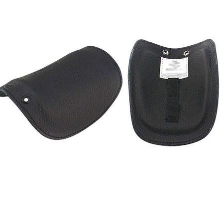 1 Par læderbeskyttere Støvler Cover Sort