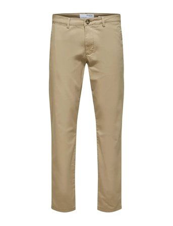 Slm175-Slim New Miles Flex Pant Noos Beige Selected