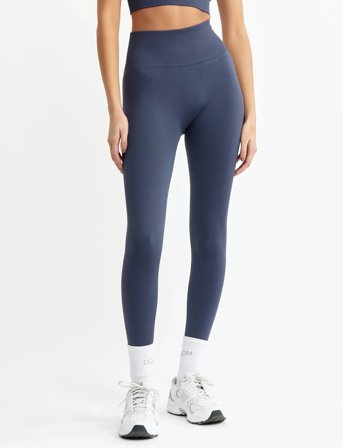 Drop of Mindfulness Signature Seamless Tights - Navy - M