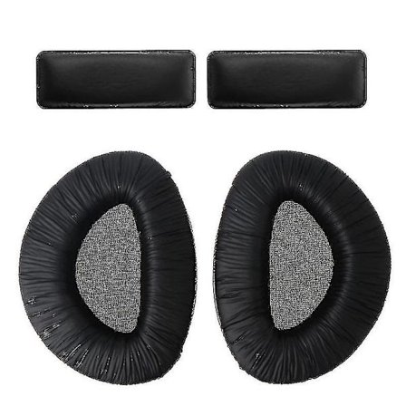 1 sæt sorte bløde skum ørepuder ørepude kopper pude med hovedbøjle sæt udskiftning til Sennheiser Rs160 Rs170 Rs180 hovedtelefoner