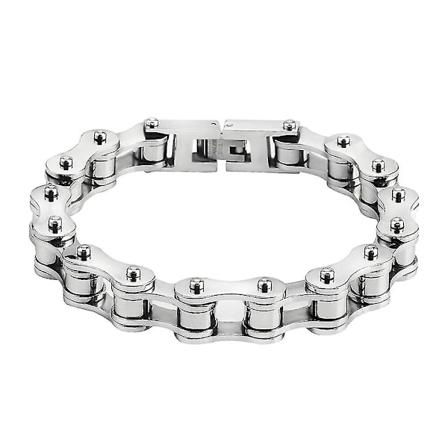 Menn Sykkel Armbånd Kjede Punk 316l Rustfritt Stål Armbånd Biker B