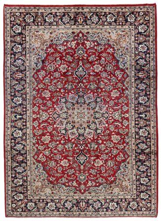 Najafabad Rug 242X338 Dark Red/Brown Wool, Persia