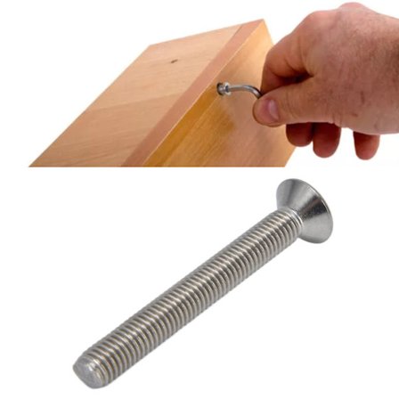 30 st M10 Insexskruvar 10mm A2 Rostfritt Stål Sänkt Hex Bultar för Industri Fästelement M10x100