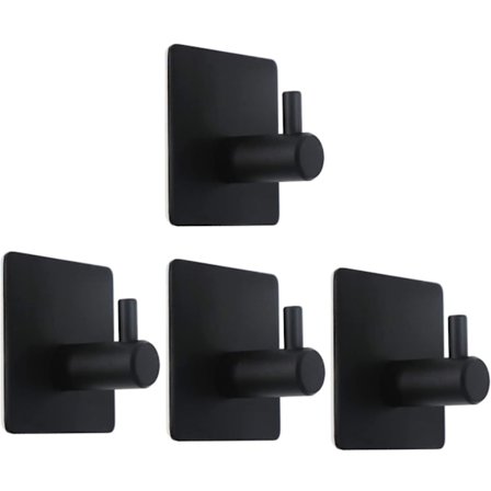 Håndklekrok, selvklebende, håndklestang uten borehull, vegg