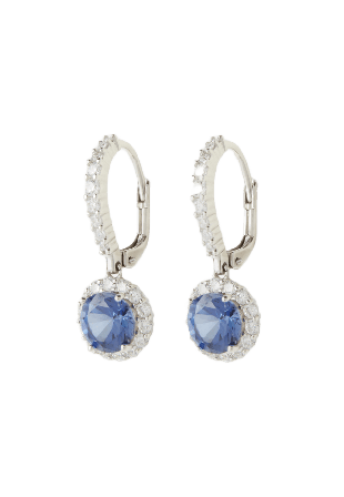 Sigrid Örhängen silver Sapphire Blue Dam Blå ONESIZE