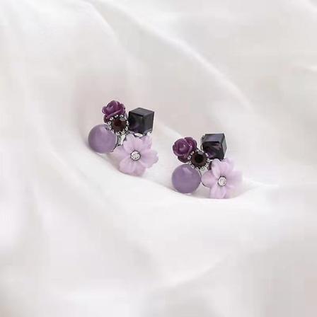 Øreringe Flower Studcat Eye Girls' Modesmykker Ac3788 A274