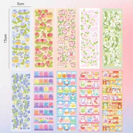 100 stk Sticker Set Pack Laser Cute Stickers D D