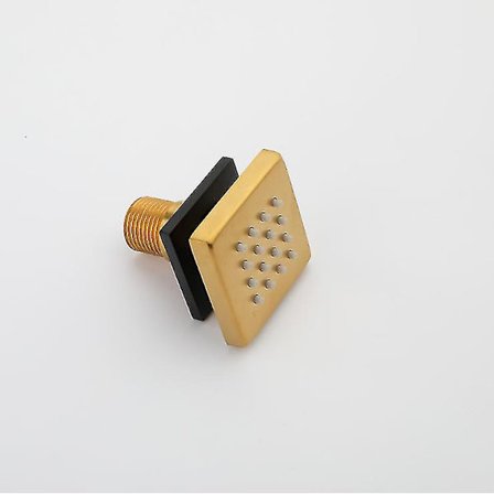 Duschrum Duschhuvud Duschhuvud Duschhuvud, Guld Och Svart Kvadrat