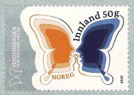 Norge - Mental sundhed - Postfrisk frimærke