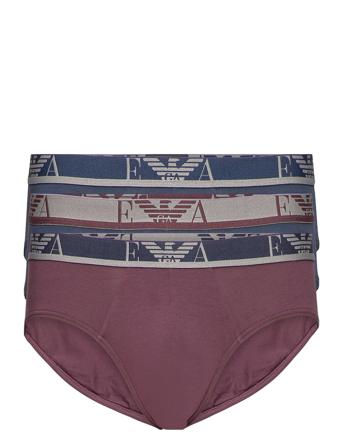 Men's Knit 3-Pack Brief Patterned Emporio Armani