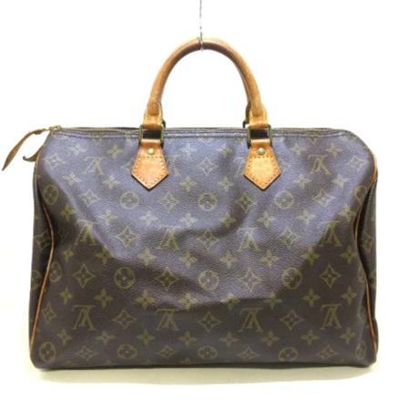 Louis Vuitton Vintage, Pre-owned Speedy 35 Monogram Handbag Bruin, Dames, Maat:ONE Size