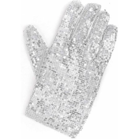 Michael Jackson -kimaltehansikas - Valkoinen oikeakätinen hansikasasu - 1 kpl