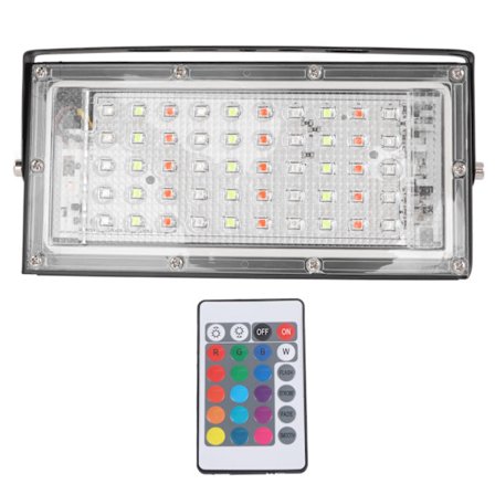 RGB-ulkovalo IP66 Vedenkestävä Korkea kirkkaus AC 220V 50W Ulkoilma värikäs projektori kaukosäätimellä