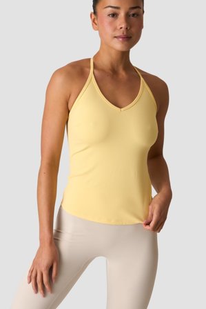 Nimble Strappy Tank Top W Fading Yellow
