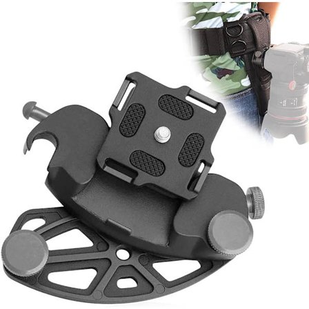 Kameraklämma, Kamerahållare, Aluminiumkamerahållare Bältesklämma med 1/4 " Skruv, för DSLR-kamera, Ryggsäck