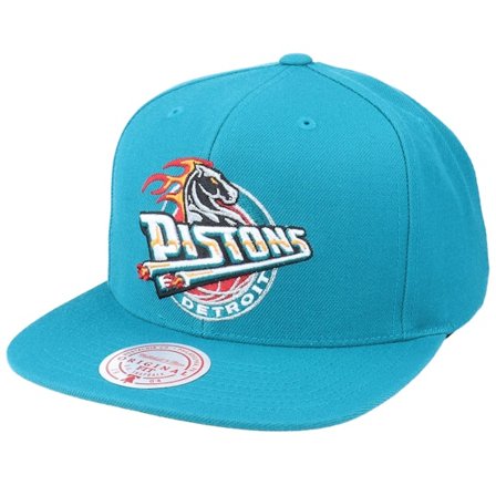 Mitchell & Ness - NBA Blau snapback Cap - Detroit Pistons Team Ground Hwc Teal Snapback @ Hatstore