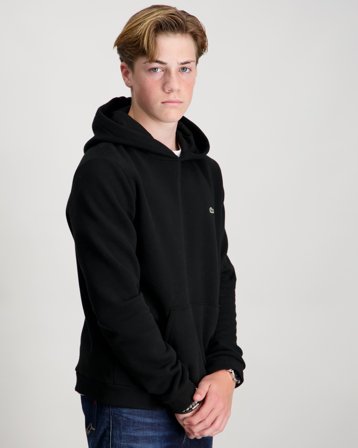 Lacoste LCB CORE FLEECE PULLOVER HOODI Zwart Hoodies Jongens - Kids Brand Store