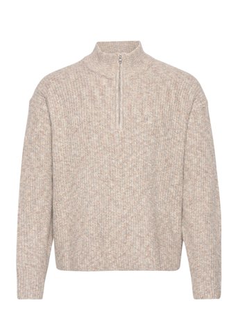 Abercrombie & Fitch Quarter Zip - Beige - XL