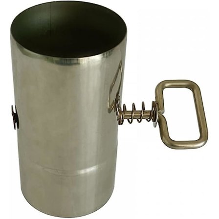 Kort Skorstensrør, Rustfrit Stål Røgrør Skorstensforlænger med Spjæld til Udluftning af Røg og Udstødning