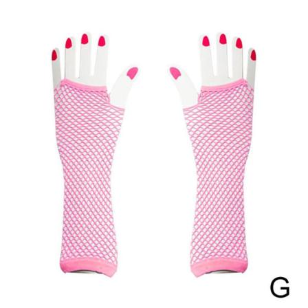 1 Par Långa Näthandskar Fingerlösa Näthandskar Arm Cuff Wa