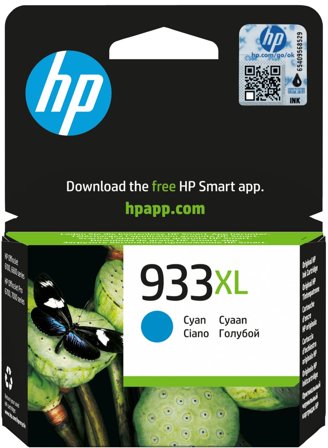HP 933XL cyan original bläckpatron med hög kapacitet, 886111749027