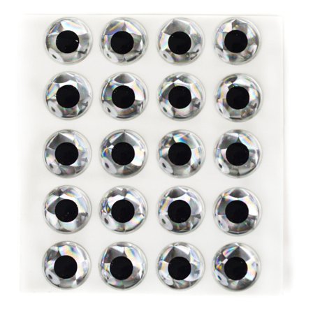Epoxy Eyes 9mm - Silver