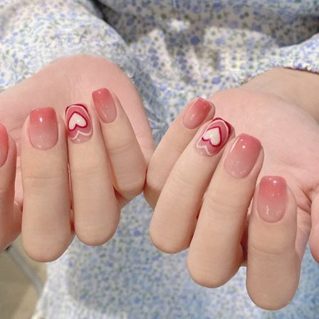 Kort fyrkantigt huvud False Nails Bärbara Fake Nails Press False