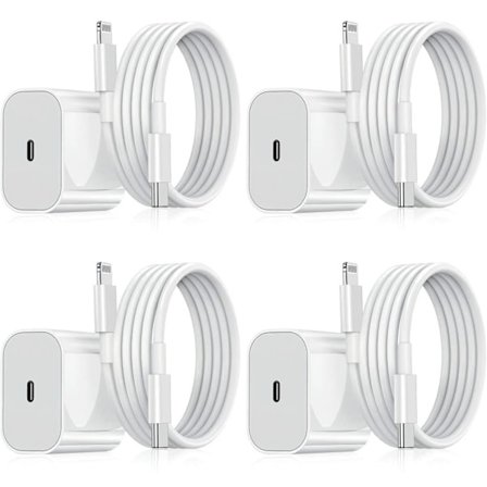 [LCS] iPhone Snabbladdare USB-C 20W Strömadapter med 1m Kabel, 1-pack