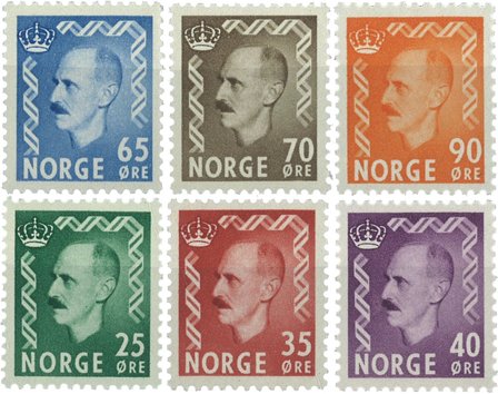 Norge - AFA 410-415 - Postfrisk