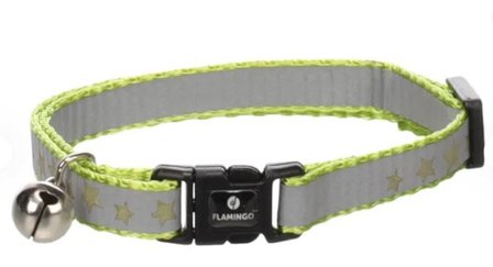 Refleks Kattehalsbånd, Grønn - 20-34cm